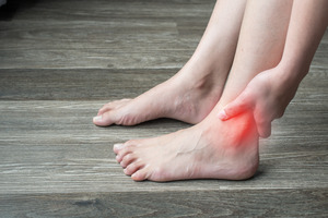 Heel and ankle pain caused by achilles tendon inflammation