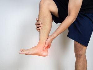 Flat foot causing pain and instability